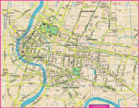 Bangkok city map - City map bangkok (Thailand)