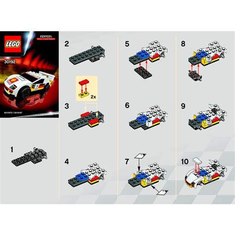 LEGO F40 Set 30192 Instructions | Brick Owl - LEGO Marketplace