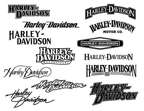 Harley Davidson logo SVG Bundle. Moto brand emblem vector | Etsy in 2021 | Harley davidson logo ...