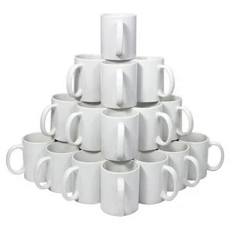 Plain White Mug, For Office at Rs 45/piece in Noida | ID: 11197737512