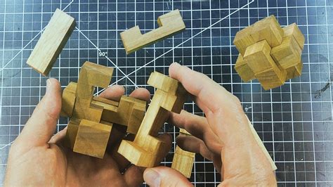 Make and Solve a 6 Piece Burr Puzzle | 6 Piece Wooden Puzzle, With Solution - YouTube