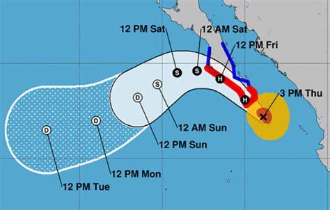 Hurricane Olaf forecast to make landfall as Category 2