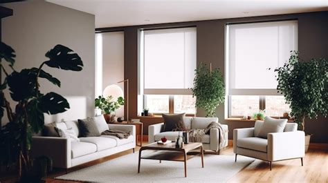 Premium AI Image | Interior of modern living room with white walls wooden floor orange sofa and ...