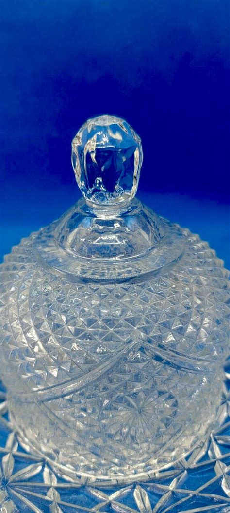 Vintage Clear Crystal Butter/covered Dish by Avon - Etsy