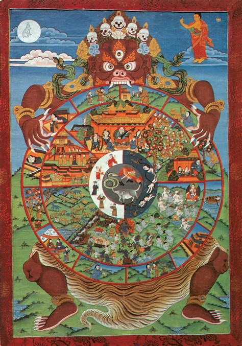 Tibetan wheel of life | Wheel of life, Buddha art, Buddhist art