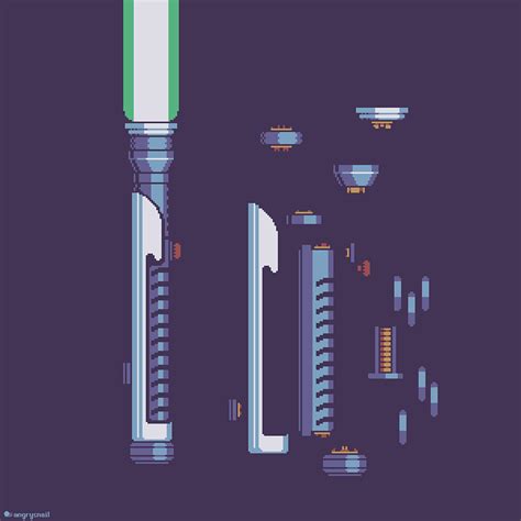 Qui Gon Jinn's Lightsaber by angrysnail on Dribbble