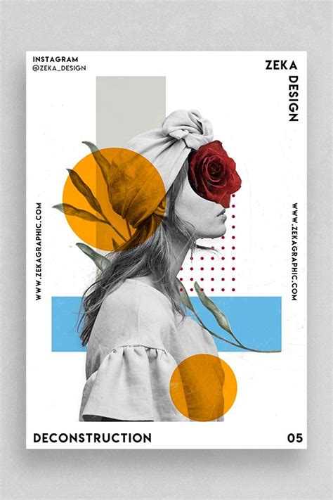 Deconstruction Poster Design Inspiration by Zeka Design Minimalist Graphic Design Poste ...