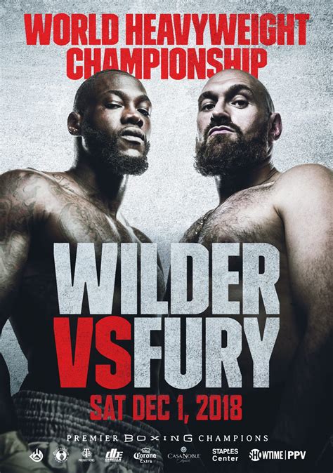 DEONTAY WILDER vs TYSON FURY Fight Poster | Dec 2018 Los Angeles