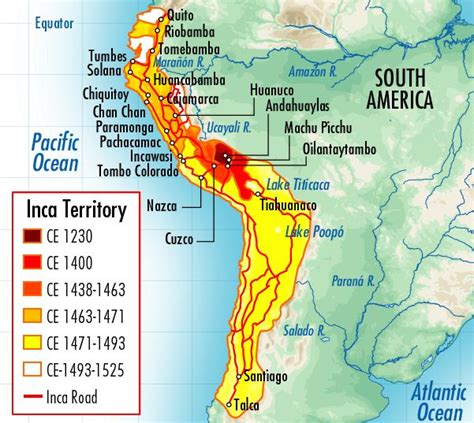 Map Of Inca Empire In Peru