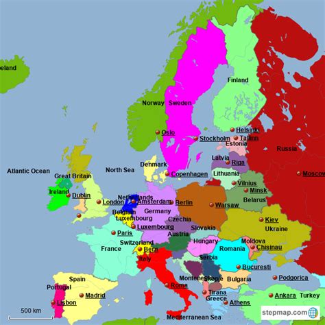 Map Of Europe Countries And Capitals World Map With Capital Hd | The Best Porn Website