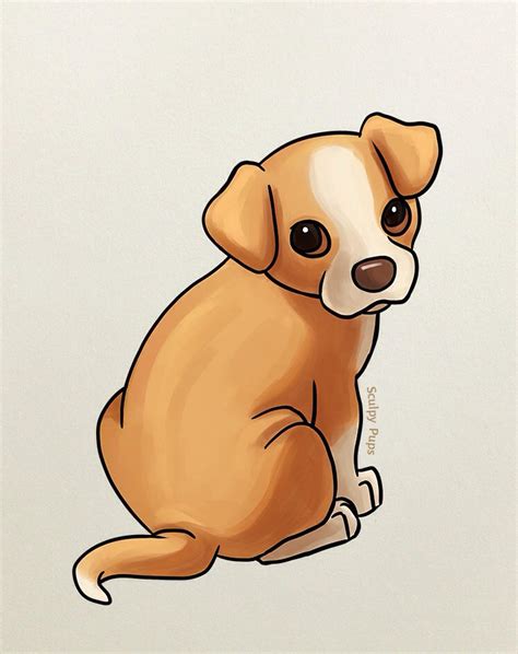 Cute puppy drawing by SculptedPups on DeviantArt