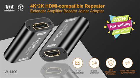 4k*2k Hdmi Repeater Hdmi Extender Booster Adapter Over Signal Hdtv Up To 40m - Buy Hdmi Repeater ...