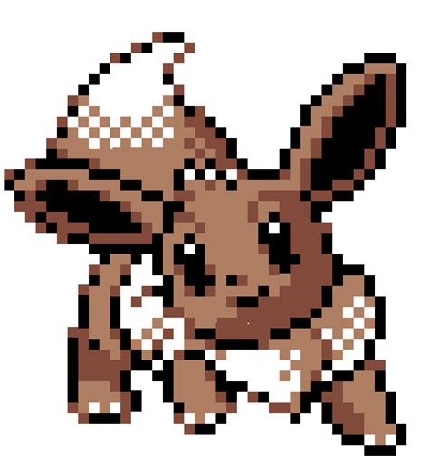 Pokémon Gold and Silver Eevee Sprite Pixel art - sprite png download - 972*1065 - Free ...