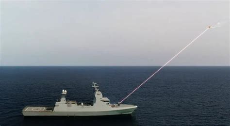 Rafael demonstrates the combat performance of the ship's Iron Beam ...