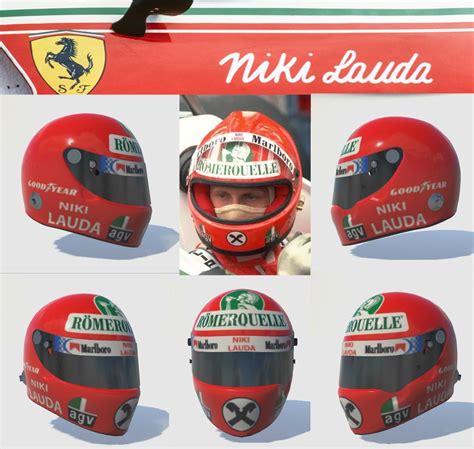 Helmet Niki Lauda 1976 by Don Craig - Trading Paints