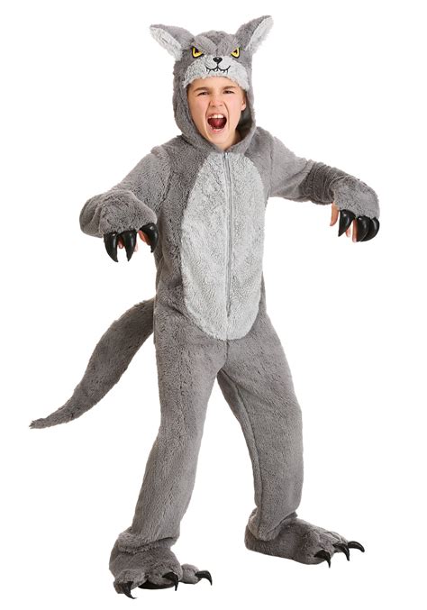 Grey Wolf Kid's Costume