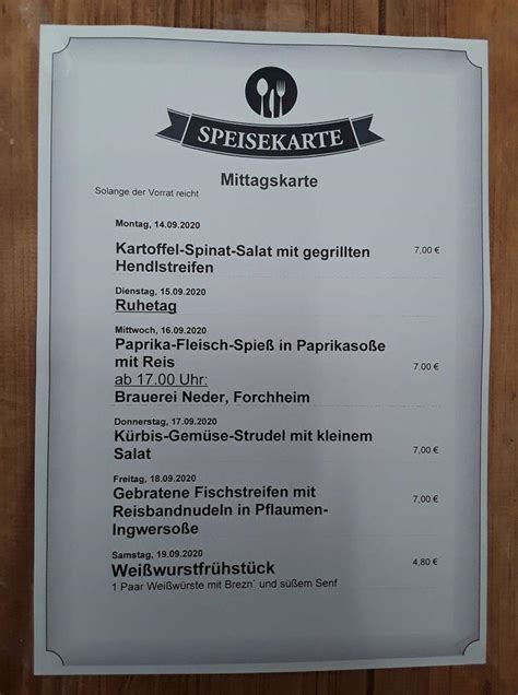 Speisekarte von Café Florian cafe, Bayreuth, Badstraße 13