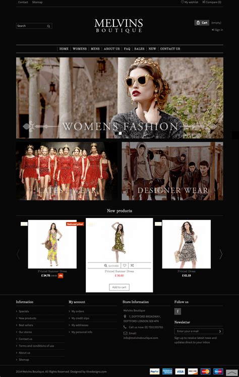 Fashion E-Commerce Web Design - Vive Designs