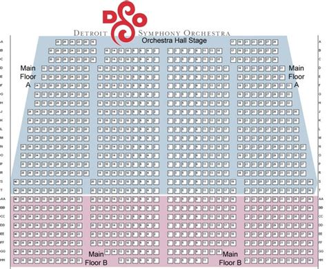 Orchestra Hall Seating Chart