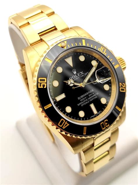 Rolex - Submariner - Solid Yellow Gold - 116618LN - Black Dial