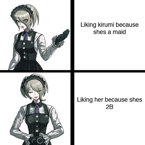 Maid meme for best girls b-day : r/danganronpa