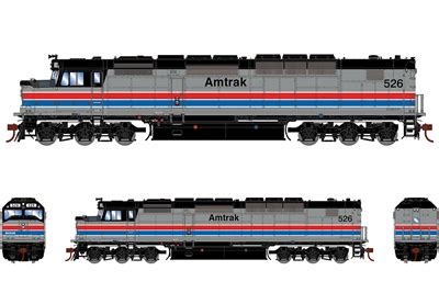 SDP40F, Phase II (DC) : Amtrak #526 | Athearn Genesis