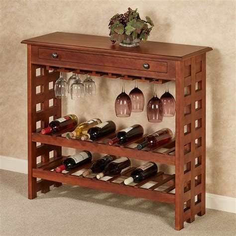 Colborn Mission Style Wine Rack Table