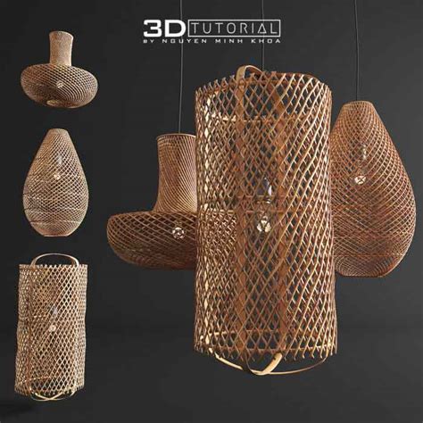 Free 3D Model Rattan Lamp | Nguyen Minh Khoa » Cgtricks | Tutorials, Tips & Tricks for 3D ...