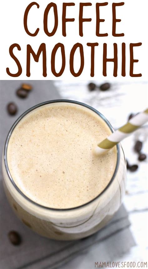 Coffee Smoothie - Dairy Free and Sugar Free! - Mama Loves Food