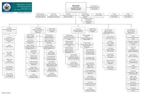 Organizational Chart: DHHS Maine