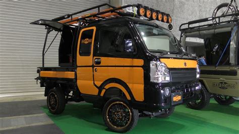 [4K]Japanese Mini Truck (Kei truck)Japan's mini car (kei car) SUZUKI ...