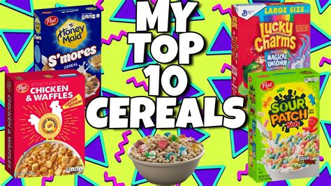 THE TOP 10 BREAKFAST CEREALS (2019) - YouTube