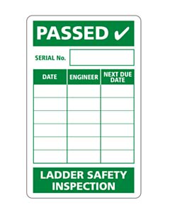 Ladder Inspection Labels, Stickers & Tags | Labels Online