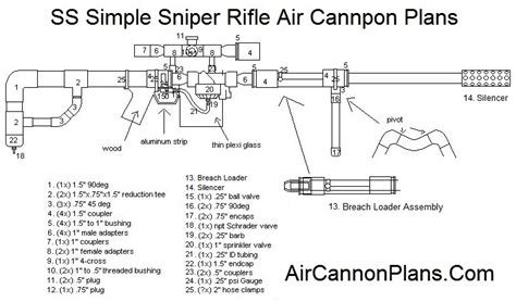 SS Simple Sniper Rifle Air Cannon Plans