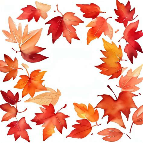 Watercolor Fall Leaves Clipart 29999463 Stock Photo at Vecteezy