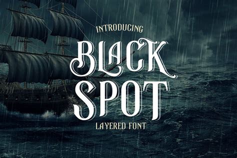 Ad: Black Spot Vintage Decorative Font by vatesdesign on @creativemarket. Elegant curvy font ...