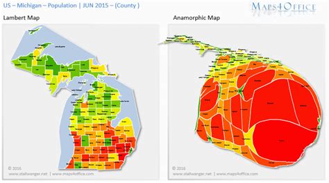 Michigan Population Density Map | secretmuseum