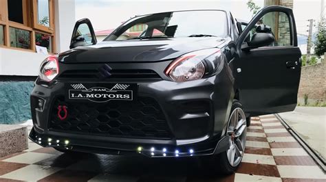 Maruti Alto modified into a dark stealth ride, video and pictures inside