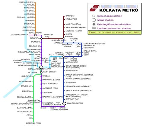 Kolkata Metro Station List 2024 and Route Map | Metro Ticket Price List