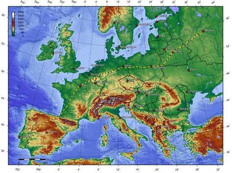 Topographic Map Of Europe