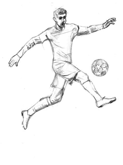 757 Nice Football sketches drawings Desktop Background | Desktop Wallpaper and Coloring Pages