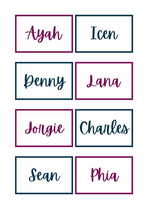 How To Create Printable Name Tags - Printable Form, Templates and Letter