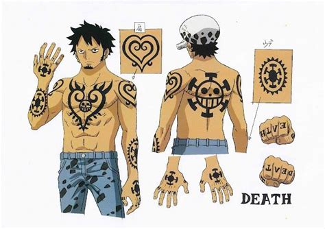 Law Tattoos | Tatuajes de one piece, One piece, Tatuajes