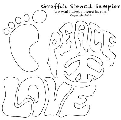 Graffiti Art Stencils and Free Stenciling Patterns