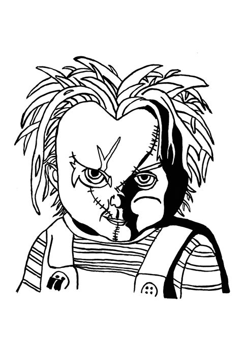 Chucky The Doll Coloring Pages