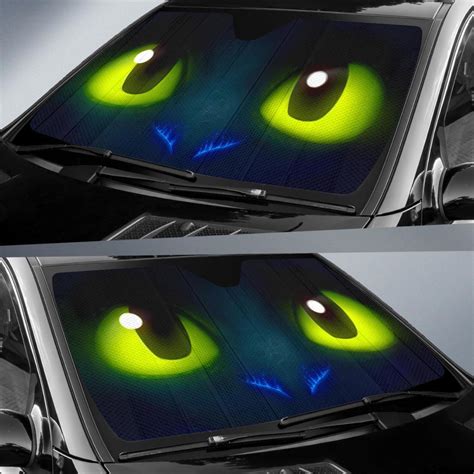 Cute Toothless Eyes Auto Sun Shade Windshield – uscoolprint