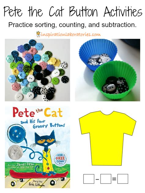 Pete the Cat Button Activities | Inspiration Laboratories