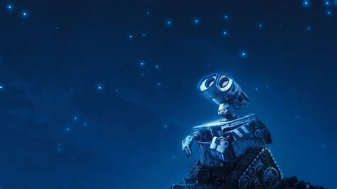 HD wallpaper: Wall-E Robot Night Stars Sky Animated Cartoon | Wallpaper Flare