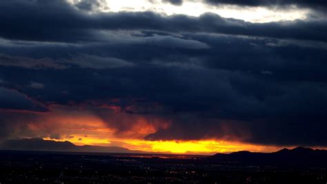 Storm Clouds and a Sunset