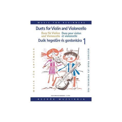 Editio Musica Budapest Duets for Violin and Violoncello for Beginners (Volume 1) EMB Series by ...